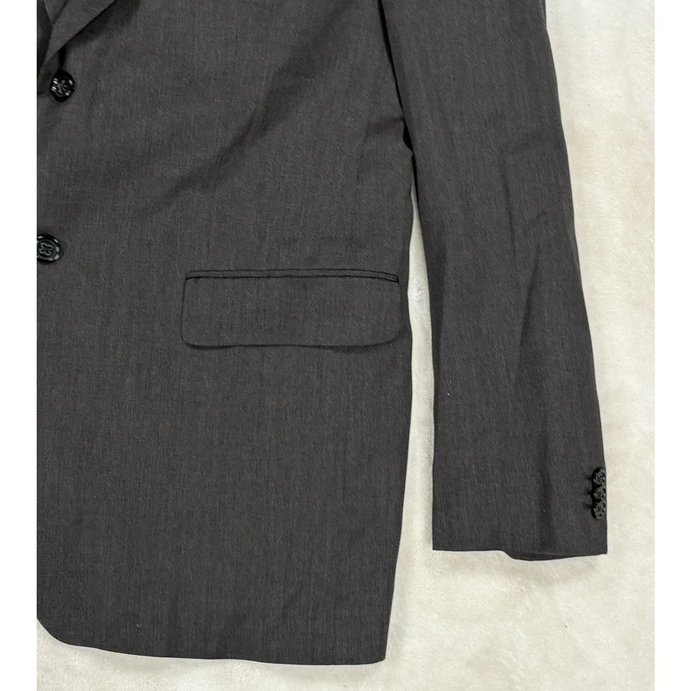 Banana Republic Modern Fit Blazer Mens 44R Gray Cerruti Wool Blend Sport Coat